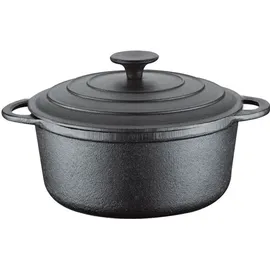 Kinghoff Gusseisen Kasserolle 24 cm rund
