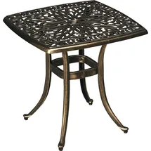 Outsunny Beistelltisch 54 x 54 x 52,5 cm Bronze
