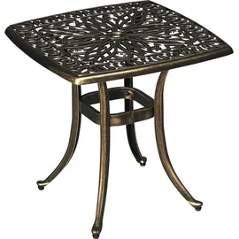 Outsunny Beistelltisch 54 x 54 x 52,5 cm Bronze