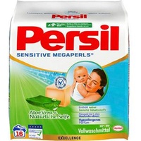 Persil Waschmittel Sensitive Megaperls, Vollwaschmittel, Aloe Vera und Seife, 1,12kg, 16WL