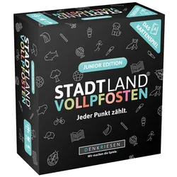 Denkriesen - STADT LAND VOLLPFOSTEN – Das Kartenspiel – Junior Edition