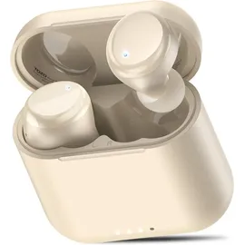 TOZO T6 Mini Bluetooth Kopfhörer 5,3 Kopfhörer Kabellos Bluetooth, 50 Std Tiefer Bass In Ear Ohrhörer mit Ladeetui, APP Steuerung, IPX8 Wasserdicht, ENC Noise Cancelling Kopfhörer - Champagner