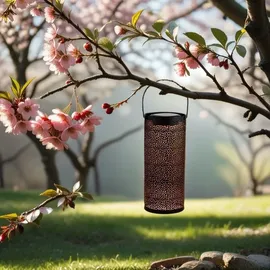 Marrakesch Orient & Mediterran Interior 2er Set Skandinavische Solarlaterne Solar Laterne Lampe Deko Balkon Garten Feroe Schwarz