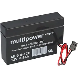 Multipower MP0,8-12H Blei-Akku 12V 800 mAh 4 St.