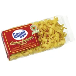 Gaggli Frischeier-Bandnudeln halbreit 8mm 250G