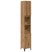 VidaXL Badschrank Artisan-Eiche 30x30x190 cm Holzwerkstoff