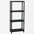 Toomax Steckregal Kunststoff 60x138x30 cm schwarz