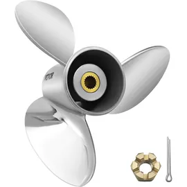 Vevor Außenbordpropeller, Ersetzt OEM 3860709, 3-Blatt-Stahl-Bootspropeller mit 36,8 X 53,3 cm Teilung, Kompatibel mit Volvo Penta SX-Antrieb aller