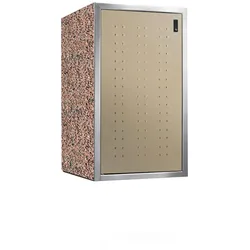 Paul Wolff Mülltonnenbox SILENT 121-Granit Mixed-Perlbeige-Edelstahl