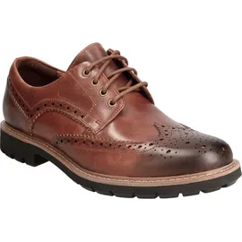 CLARKS Batcombe Wing Derbys, Braun (Dark Tan Lea), 40 EU