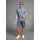 MAN'S WORLD Rundhalsshirt Blau XL
