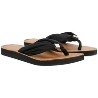 Tommy Hilfiger Damen Flip Flops Elevated Beach Sandal Zehentrenner, Schwarz (Black), 37 - 37 EU