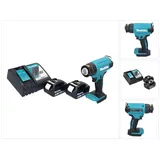 Makita DHG 180 RG Akku Heißluftgebläse 18 V 550 °C + 2x Akku 6,0 Ah + Ladegerät