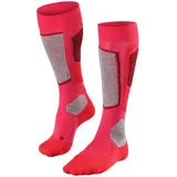 Falke SK2 Damen Skisocken Intermediate W KH Wolle Funktionsmaterial warm dick 1 Paar, Rot 35-36