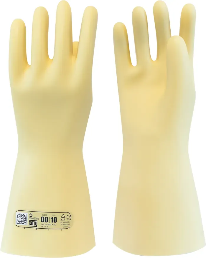 Catu isolierende Gummi-Elektrohandschuhe 500V