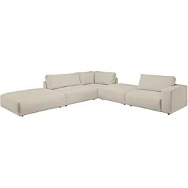 Musterring Ecksofa »LUCIA L-Form«, in vielen Qualitäten und 4 verschieden Nähten beige