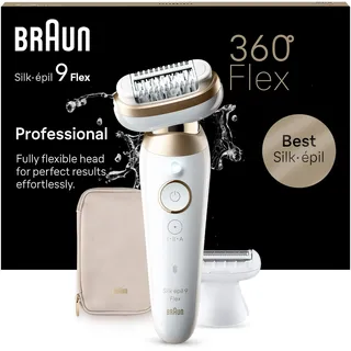 Braun Silk-épil 9 Flex 9-041 3D Weiß/Gold