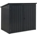 Beliani Gerätehaus 1,58 x 0,96 m Grau