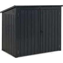Beliani Gerätehaus 1,58 x 0,96 m Grau