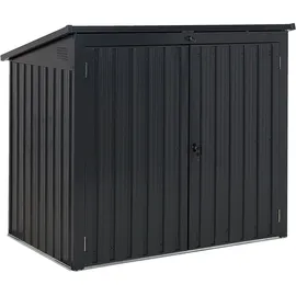 Beliani Gerätehaus 1,58 x 0,96 m Grau