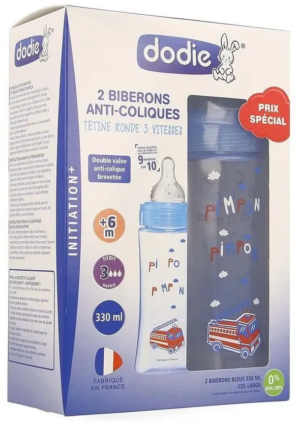 dodie® Initiation+ Geschenkset Feuerwehr blau +6 Monate