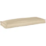 vidaXL Palettenkissen 110 x 40 x 8 cm beige 1 St.