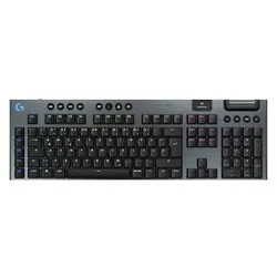 Logitech G915 X LIGHTSPEED Clicky-Switches, Schwarz, Tri-Mode-Konnektivität, KEYCONTROL, mechanische GL-Schalter und LIGHTSYNC RGB