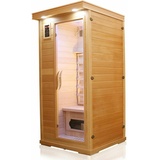 Luxus LED Infrarotsauna 90x90cm Sauna Infrarotkabine Wärmekabine Modell 2024