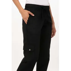 Chef Works EASY Damenkochhose Artikel WBLK Schwarz Größe 2XL
