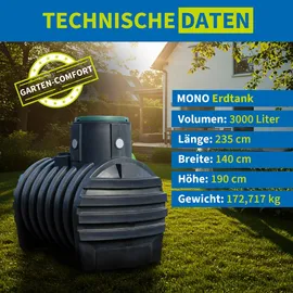 4rain Mono Tanksystem Garten-Comfort 3000 l