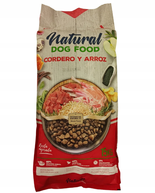 Natural Dog Food 15kg. 62% Fleisch - Huhn frei (Rabatt für Stammkunden 3%)