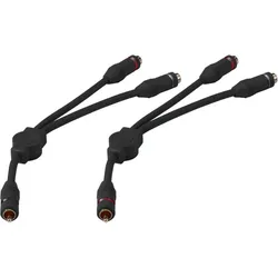 MONACOR Y-Adapterkabel Paar CBA-30/SW