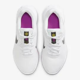 Nike Damen W Revolution 6 NN Sneaker, White/Black-Vivid Sulfur-Vivid PURP, 39 EU - 39 EU
