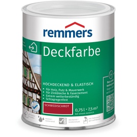 Remmers Deckfarbe 750 ml schwedischrot seidenmatt