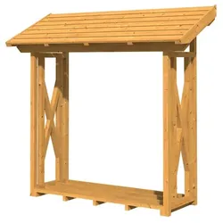 Skan Holz Holzunterstand Paul 1 naturbelassen