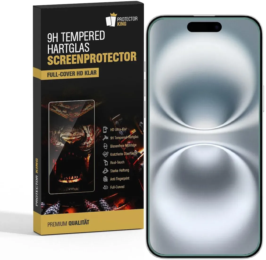 1x 9H Panzerglas für iPhone 17 3D A++ Full-Screen Tempered Glass Displayschutz Screen-Protector