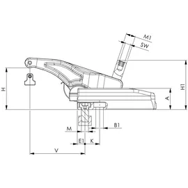 AMF Kraftspanner verschiebbar7600-30 M12x14