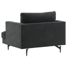 VCM Sessel Sofia Textil 104 x 82 x 92 cm Schwarz