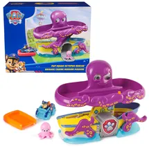 Spin Master PAW Patrol Pup Squad - Oktopus Spielset mit Rennstrecke, Rampe, Chase Pup Squad Racer und Baby-Tintenfisch