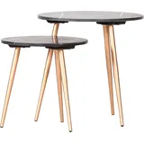 GUTMANN FACTORY Beistelltisch 2er Set ¦ grau