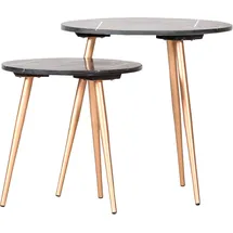 GUTMANN FACTORY Beistelltisch 2er Set ¦ grau