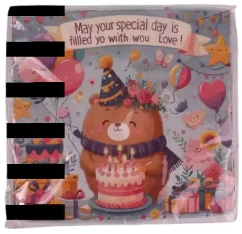 Bärchen-Motiv Geburtstagsservietten - 20er Pack