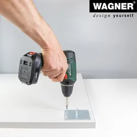 Wagner Möbelbein/Tischbein/Möbelfuß/Verstellfuß Telescope - Ø 60 x 160-250 mm, ausziehbar, Edelstahl-Optik- 12182501