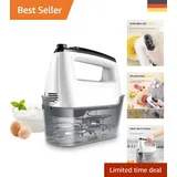 Eleganter Handmixer 400W mit Turbo und Tragbarem Design, 6 Geschwindigkeiten