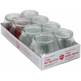 Weck Tulpenform-Glas 220 ml 8 St.