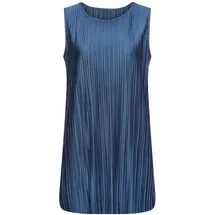 LASCANA Longtop Damen Plisseefalten Blau 36/38