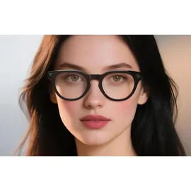 Colmi V03 Smart Glasses, Smarte Brille mit 8MP Kamera, Audio, Bluetooth 5.3, IP65 - Ausführung: Blue Light, Runder Rahmen