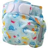 FREDS SWIM ACADEMY Freds Swim Nappy Schwimmwindel wiederverwendbar, blau, Größe 1: 4-9 kg