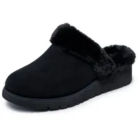 SKECHERS Keepsakes Wedge Time To Cruise Leder Damen Schwarz Hausschuhe, Schwarz , 38 EU - 38 EU