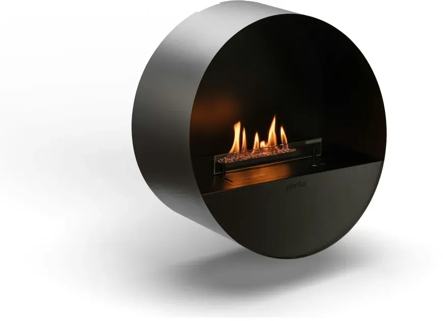 Planika – BEV Ventless Bubble Wand- und Boden-Bioethanol-Kamin, Fernbedienung, Stahl, Wand und Boden